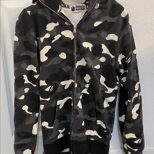 Bape Glow In The Dark Shark Hoodie Camo